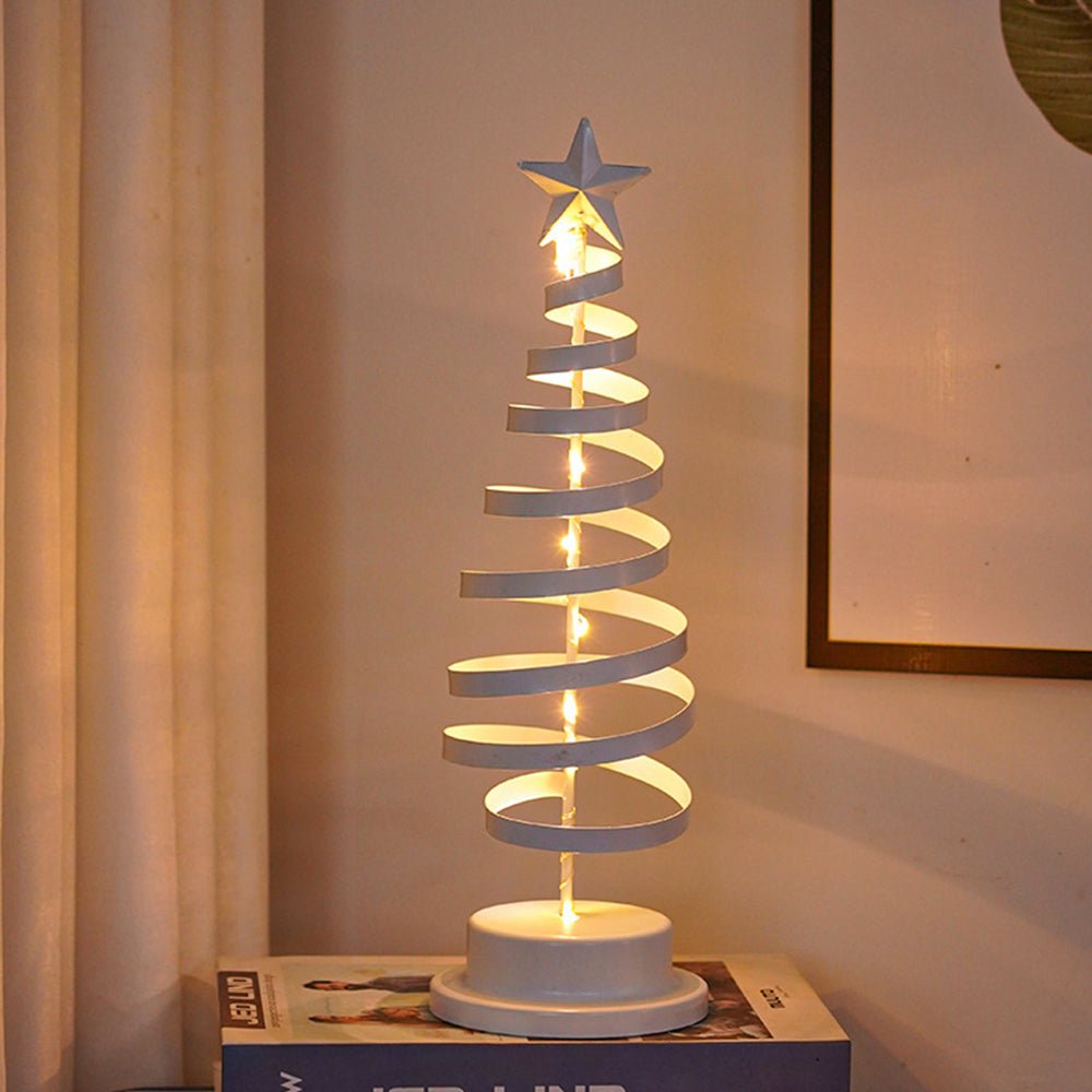 Aurora spirálový LED vánoční stromek s hvězdou (33 cm)