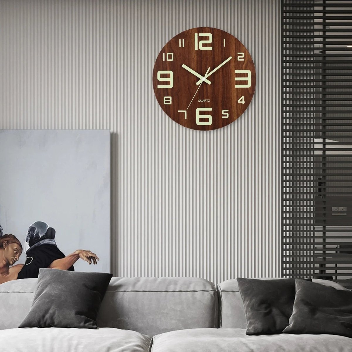 LumaTime Stylish Luminous Digital Wall Clock For Bedroom