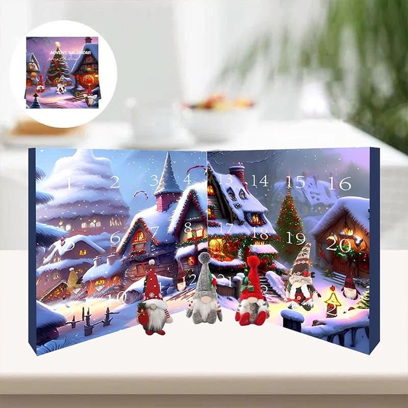 SnowWhisper 2025 Handmade Plush Gnome Advent Calendar For Festive Memories