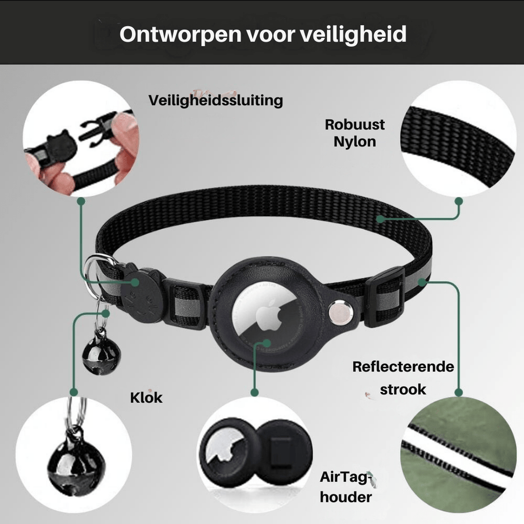 WhiskGuard GPS Tracker Collar for Cat Safety and Visibility