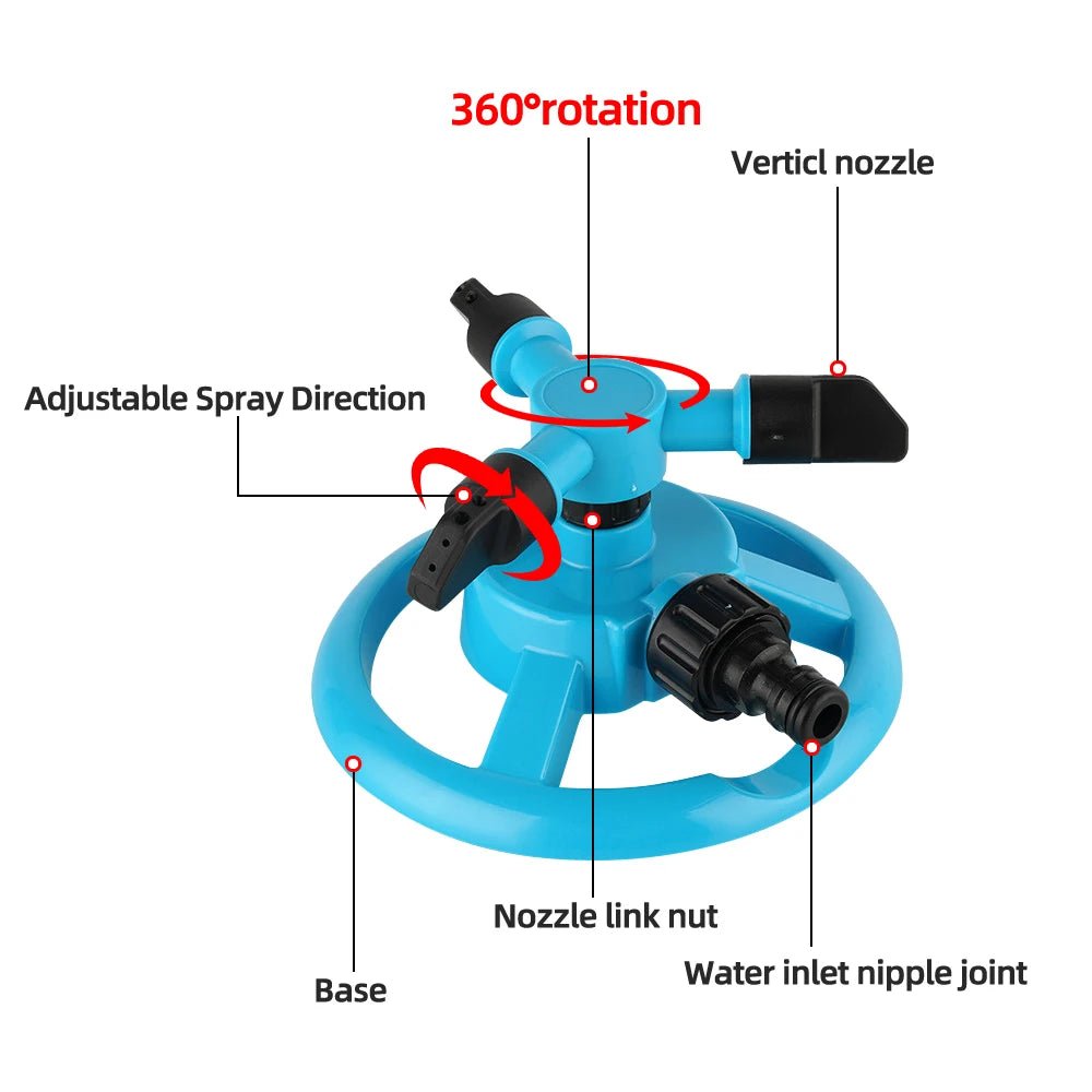 AquaFlow 360-Degree Automatic Nozzle for Balanced Plant Watering