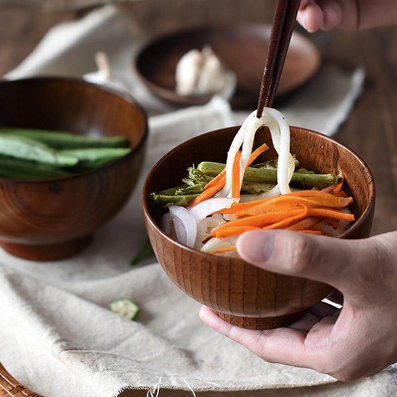 EarthCrest Eco Friendly Wooden Bowl For Plasticless Eating