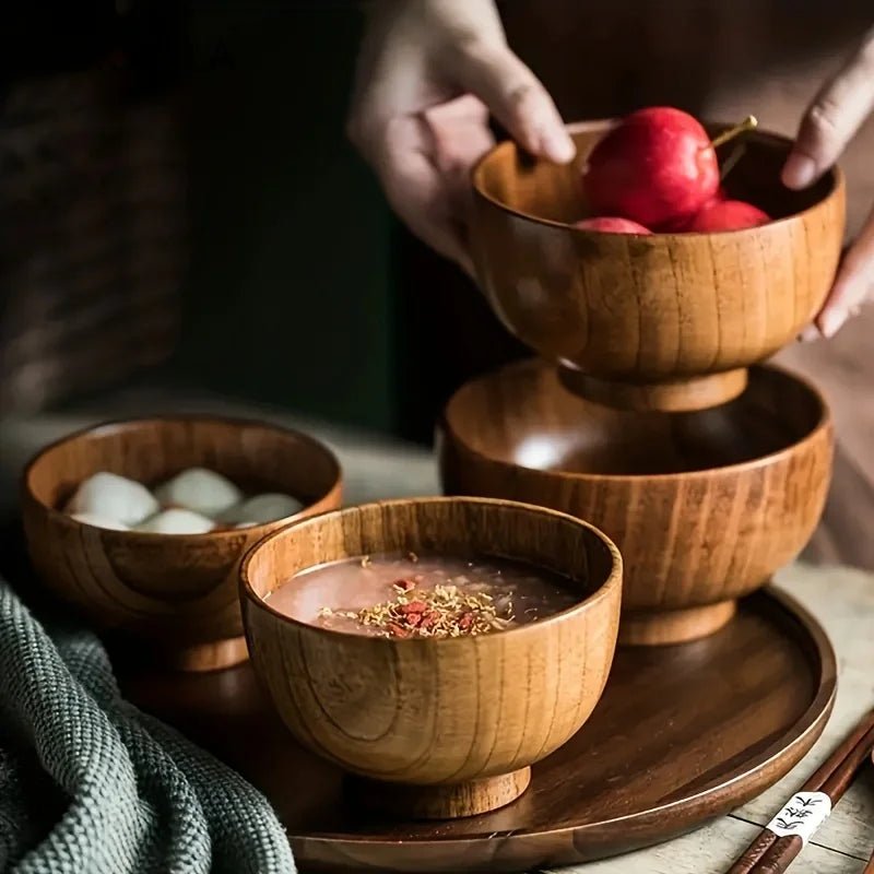 EarthCrest Eco Friendly Wooden Bowl For Plasticless Eating