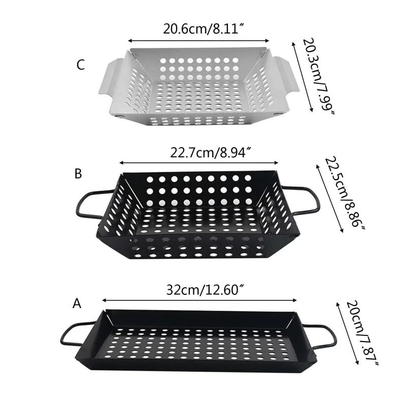 FlameCraft Nonstick Grill Basket For Even BBQ Cooking