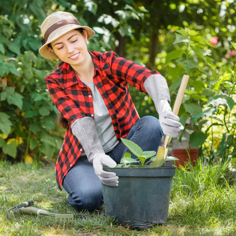 TerraGuard Rugged Garden Gloves With Elastic Wristband For Secure Grip