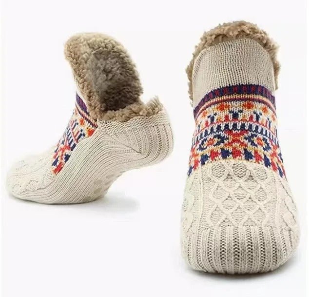 CozyNest Ultra měkké protiskluzové domácí ponožky pro teplé pohodlí
