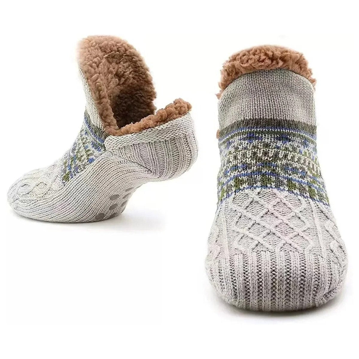 CozyNest Ultra měkké protiskluzové domácí ponožky pro teplé pohodlí