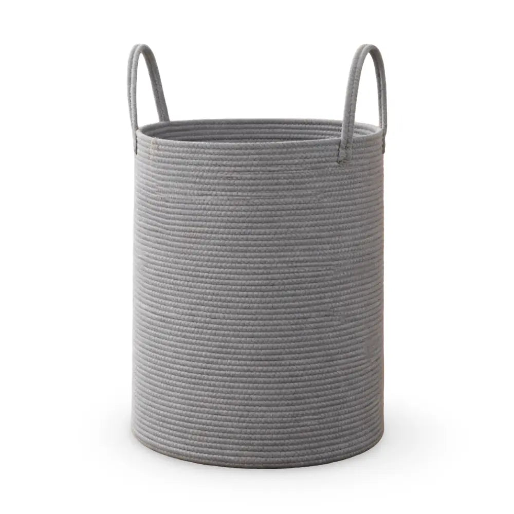 58L Foldable Laundry Basket Crafted From Cotton With Sturdy Handles