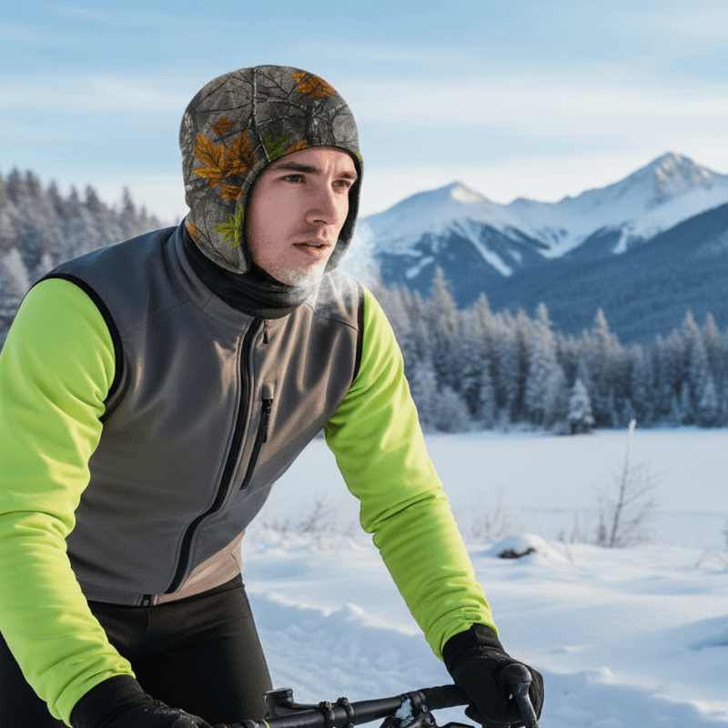 PolarTherm fleecová čepice Twin s ochranou uší pro cyklistiku a zimní sporty