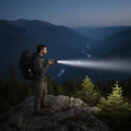 NovaBeam Výkonná LED Svítilna s 100000 lumeny, USB Nabíjením, Vodotěsným a Zoom Designem
