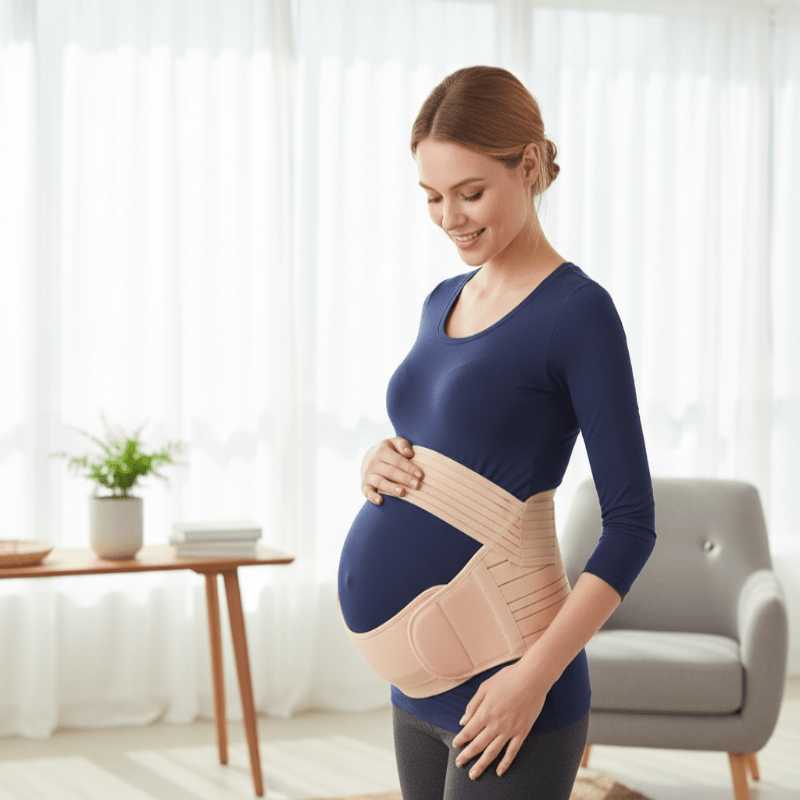 BloomEase 3-In-1 Pregnancy Belt For Comfort And Stability, Adjustable And Breathable