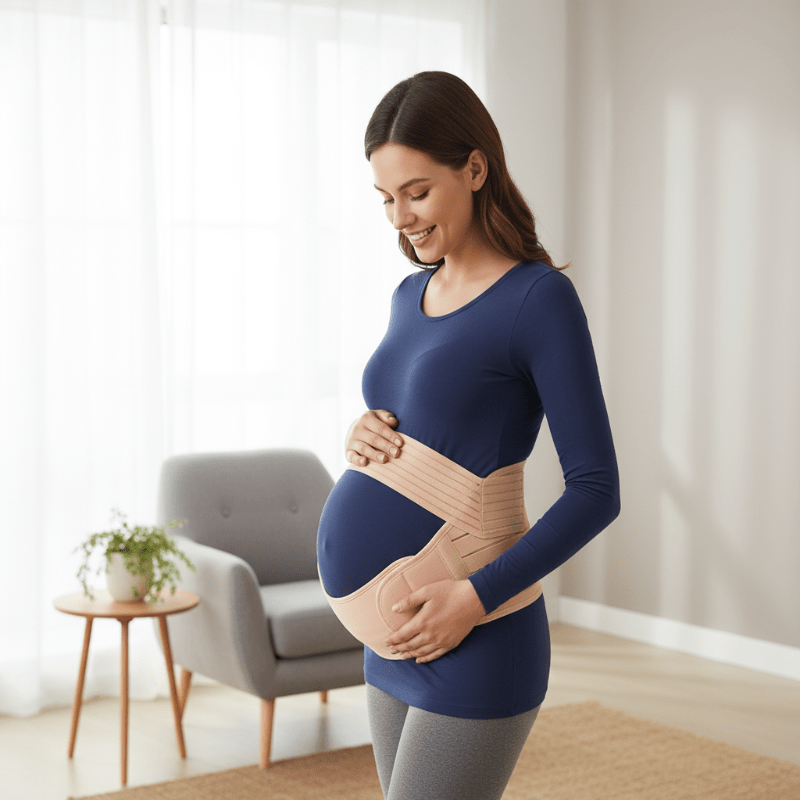 BloomEase 3-In-1 Pregnancy Belt For Comfort And Stability, Adjustable And Breathable