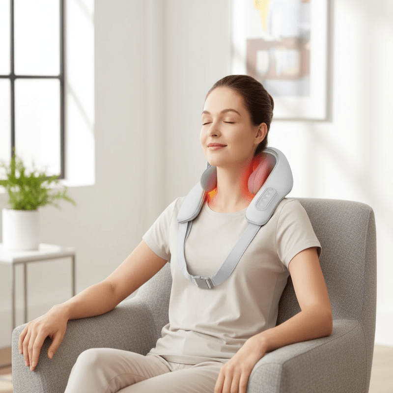 NovaShield Elektrisk Shiatsu Nakkemassageapparat Til Dybt Tryk