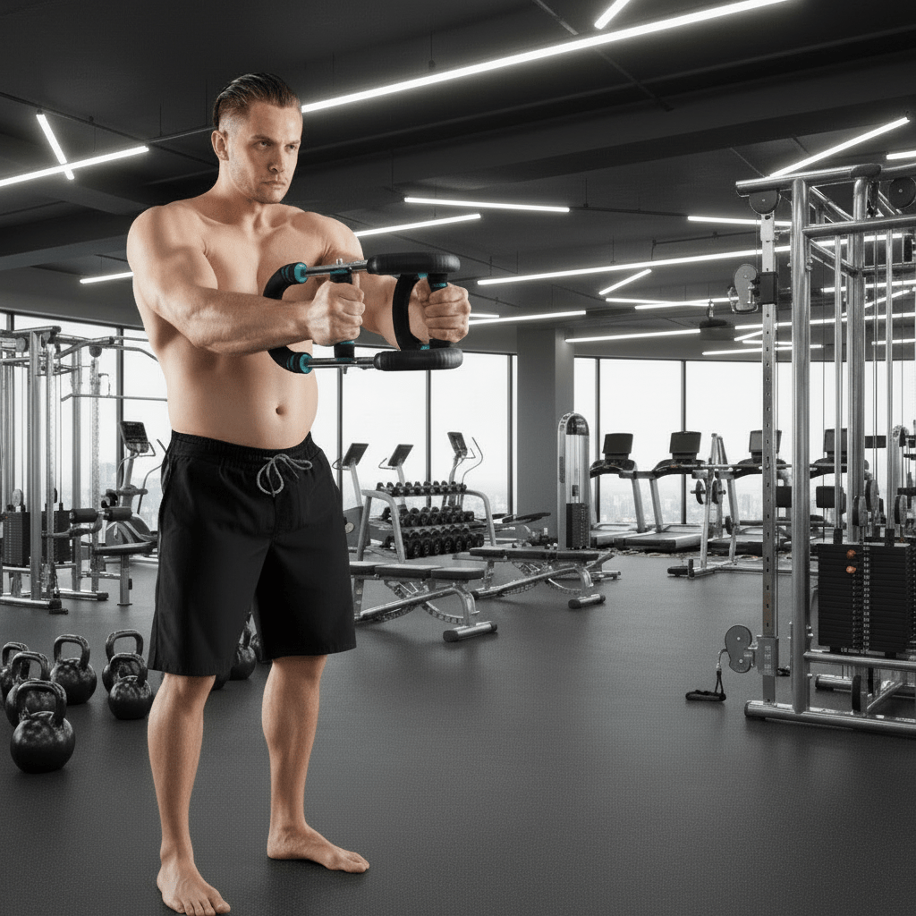 TorqueFlex Verstellbare Trainingsstange für Arm- und Brustmuskeltraining