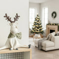 Reindeer Charm: Hand-Painted Figure With Scarf (14 cm)