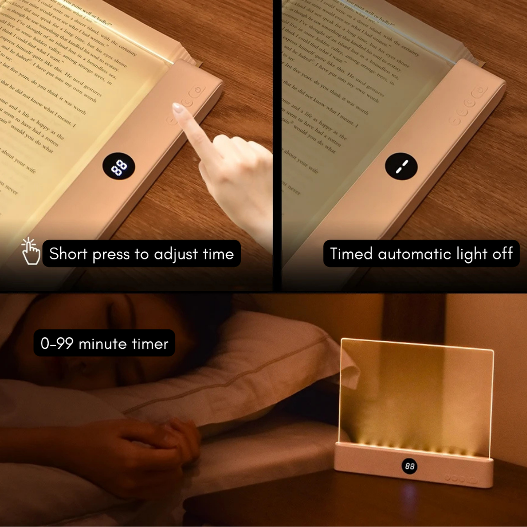 LED čtecí světlo s ohebným ramenem pro pohodlí v posteli