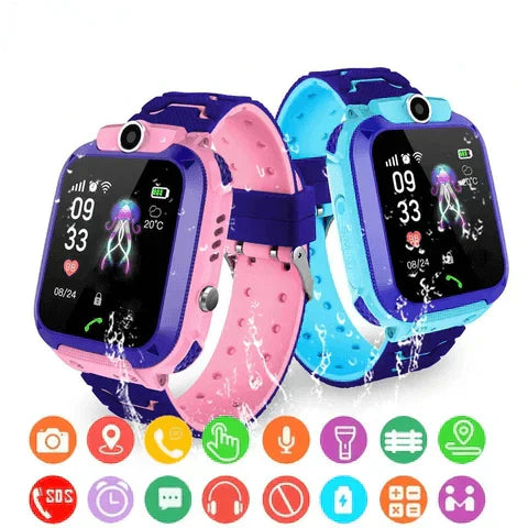 Kinder GPS-Smartwatch mit Notruftaste und wasserdichtem Design für den Schulmodus