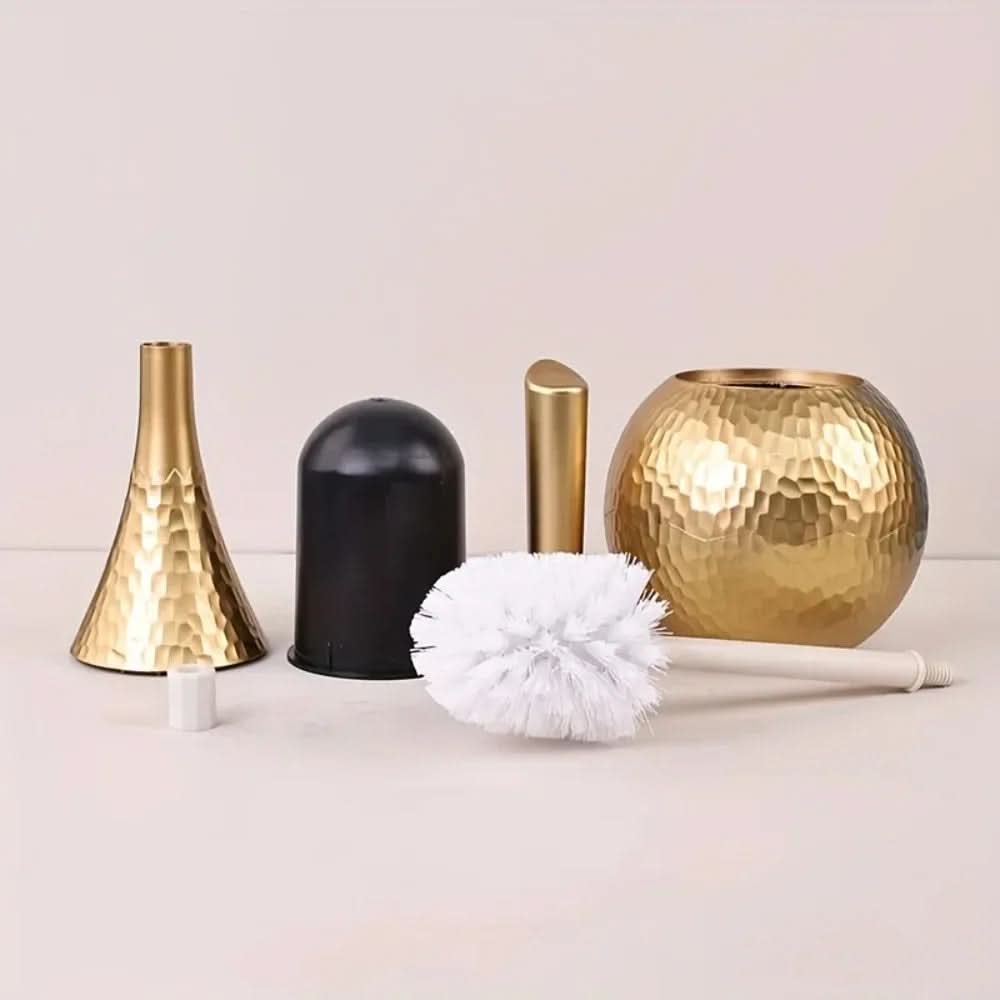AureaLux Elegantní toaletní kartáč v moderním zlatém designu pro styl a hygienu