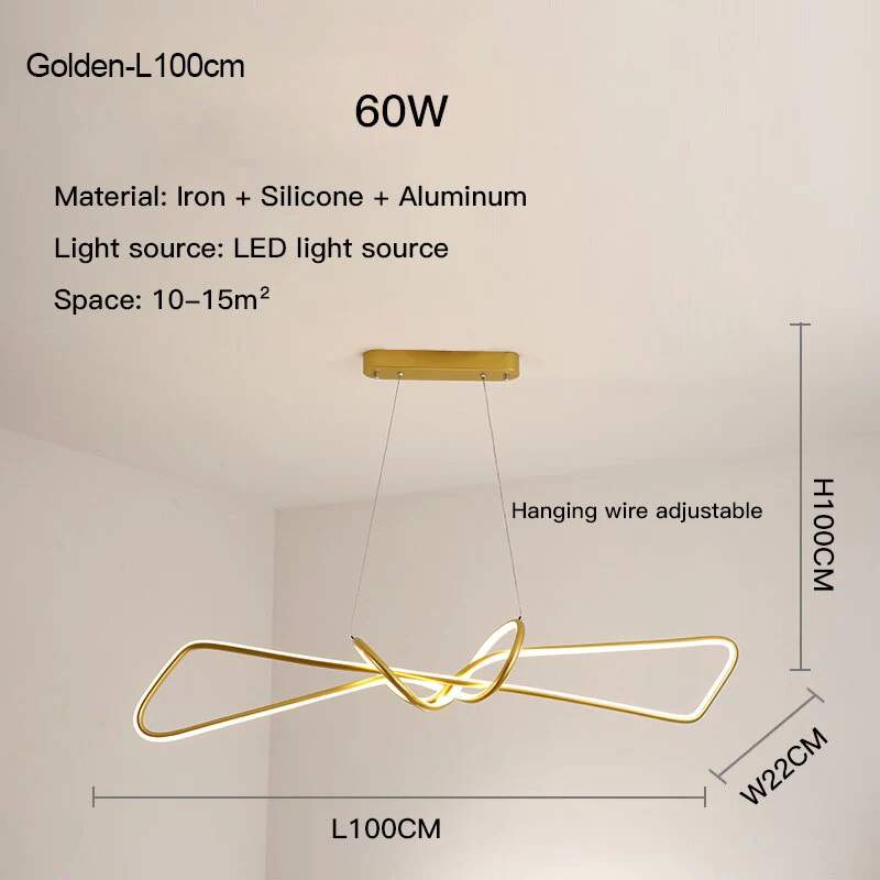 Moderní kreativní LED lustr LumaNova