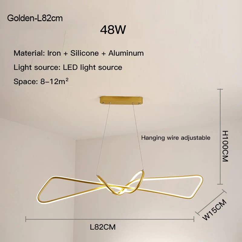 Moderní kreativní LED lustr LumaNova
