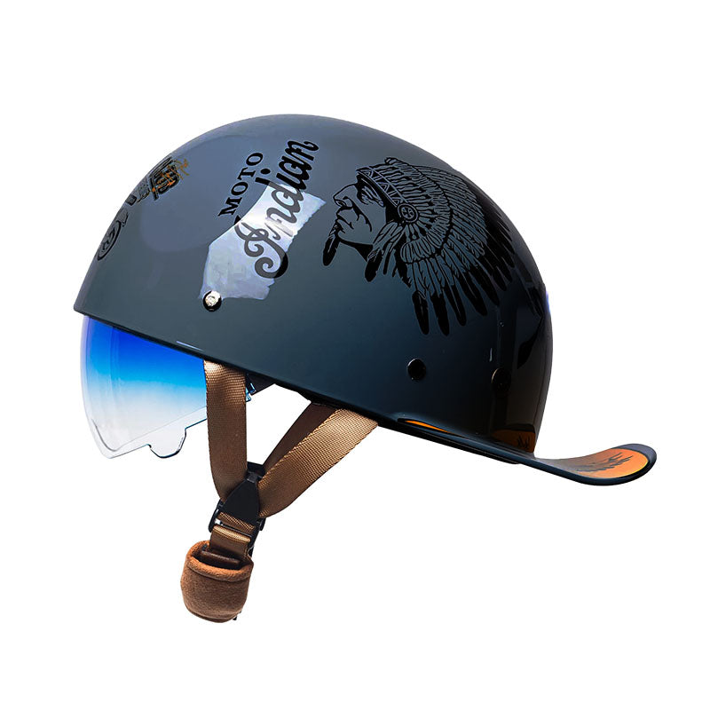 Classic Baseball Style DOT Approved Motorcycle Helmet For Riders