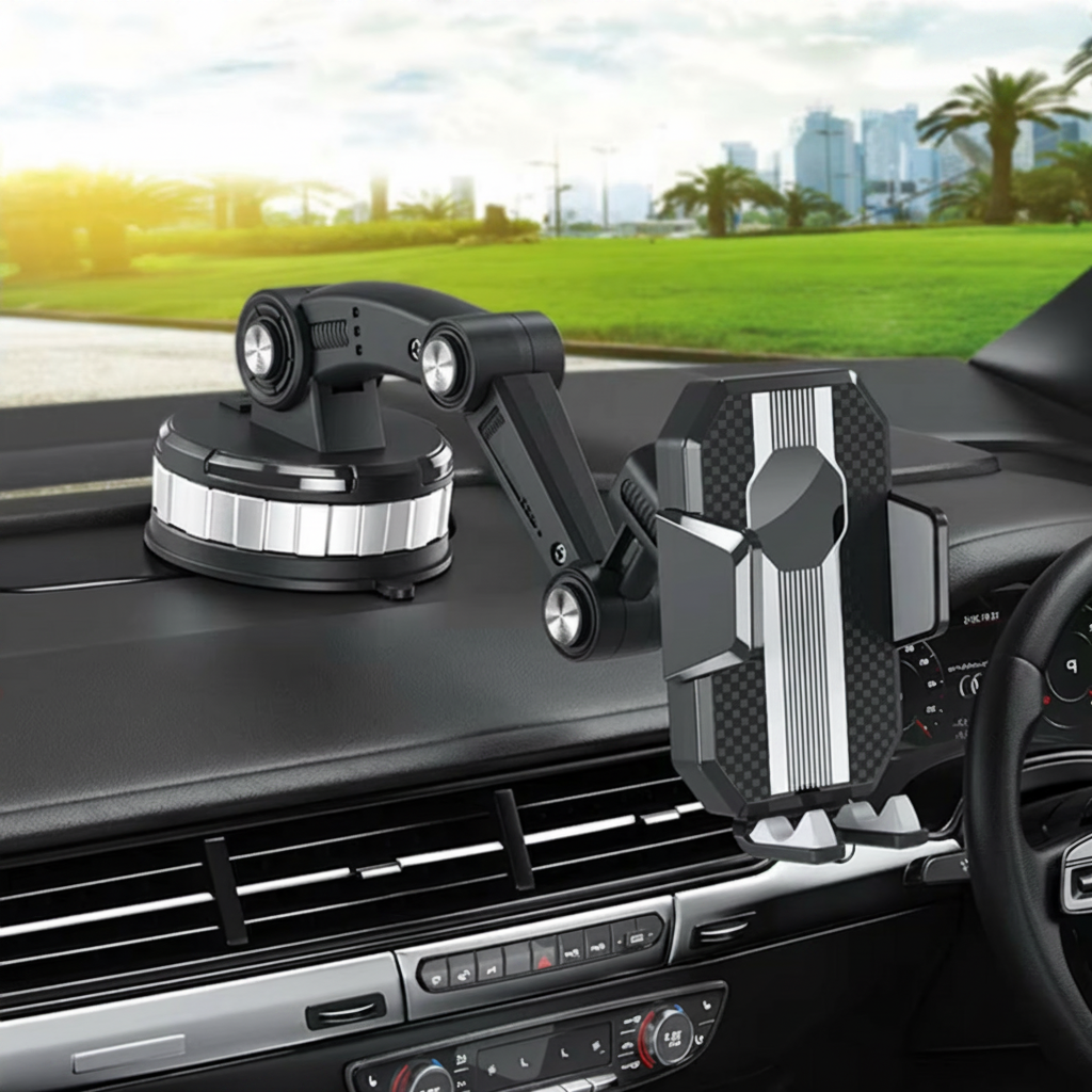 Universal Smartphone Mount for Dashboard & Windshield Use