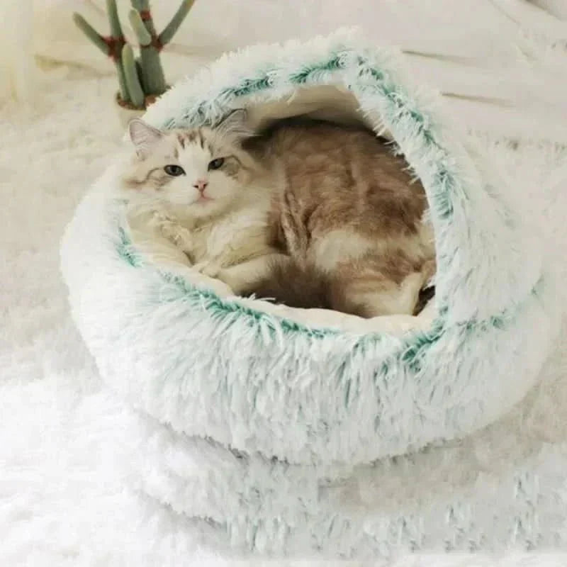 Měkký luxusní košík CozyPaw pro kočky a malé psy