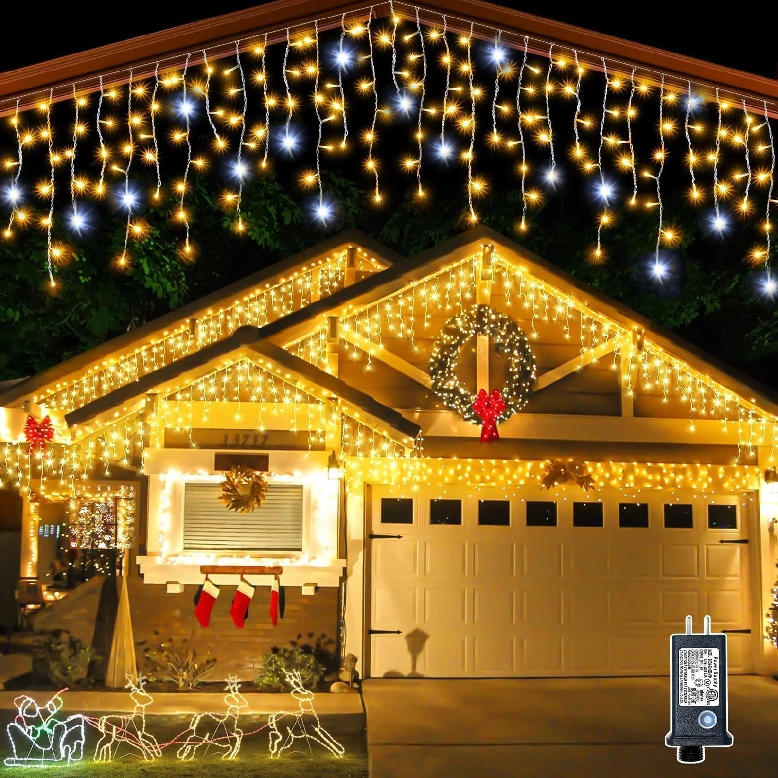 RideauLumineux Außen-Vorhanglichter für festliche Dekorationen