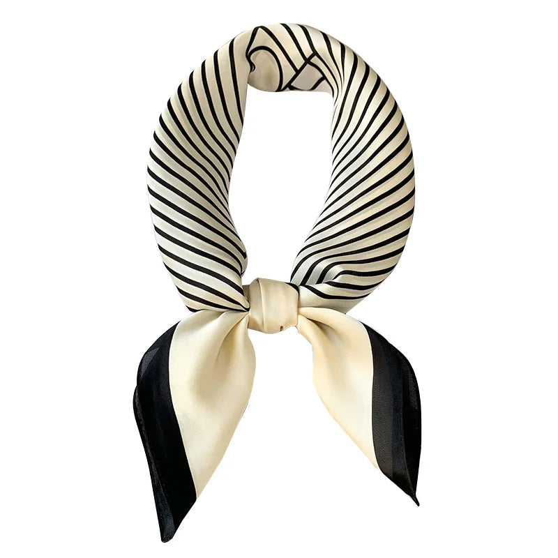 Sophia Silk Plaid Scarf Charm Classic Accessory For Everyday Wardrobe