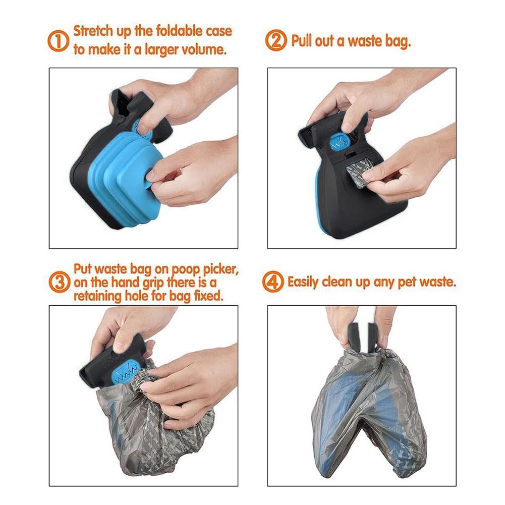 ScoopyGo Portable Dog Poop Scooper With Clip And Adjustable Grabber