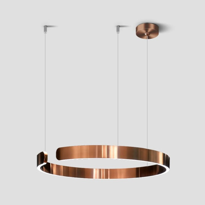 Luma Circle LED Lysekrone Metal Luksus Pendellampe