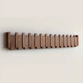 Eloria Piano-Inspired Wooden Coat Rack With Foldable Hooks
