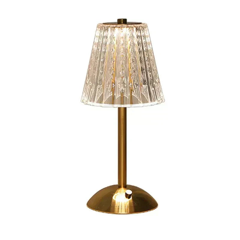 Aurelia Table Lamp in Acrylic and Metal Finish for Glow