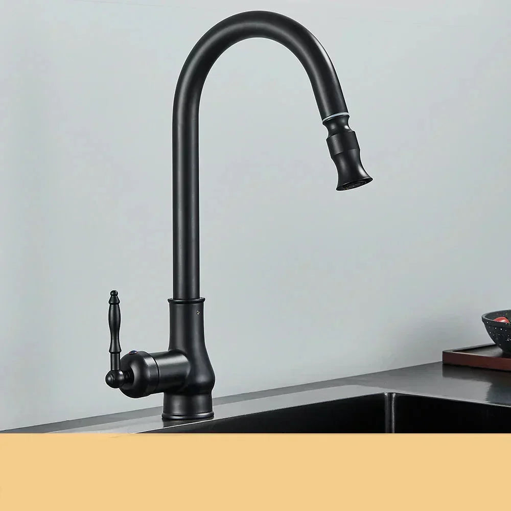 VintageTap vandhane i antik messing til køkkenvask klassisk design