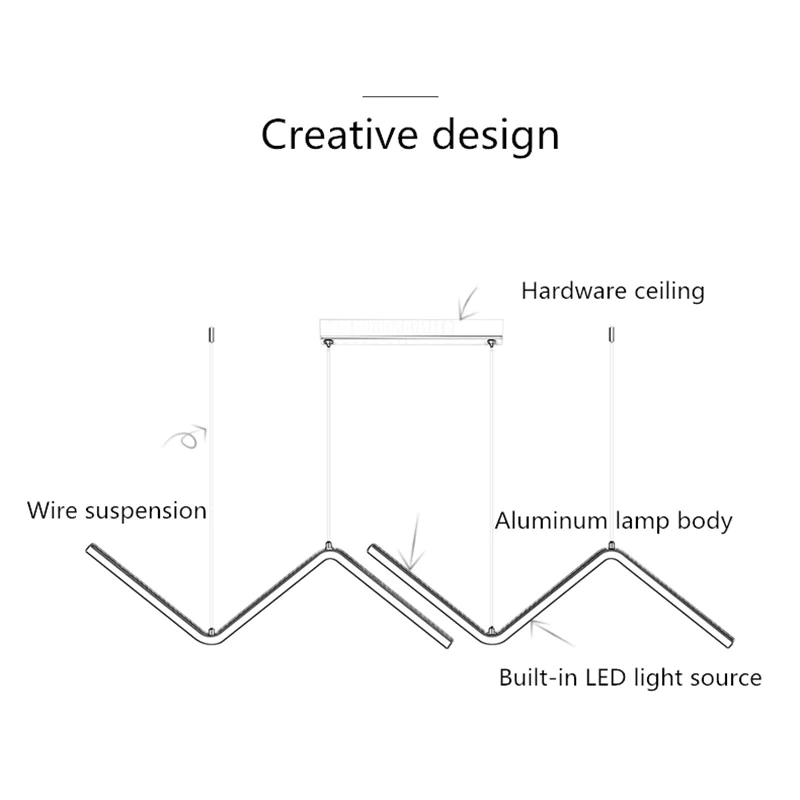 Lirana Wave Pendel til Moderne Interiører med Minimalistisk Design
