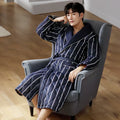 CozyLayer Three-Layer Quilted Bathrobe For Winter Warmth