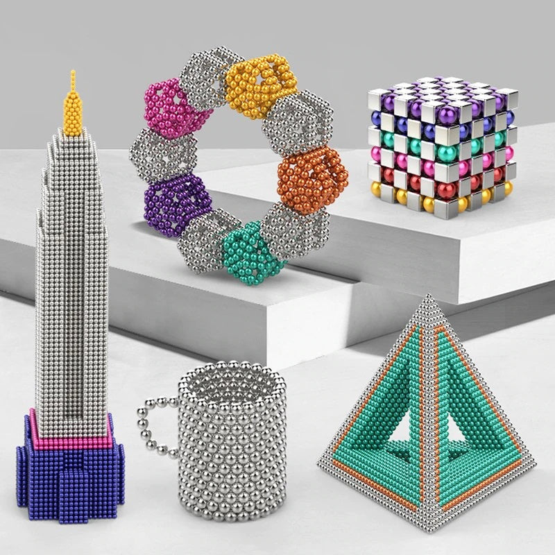 مجموعة خرز مغناطيسية من Magnet Toys للعب الإبداعي والبناء الممتع