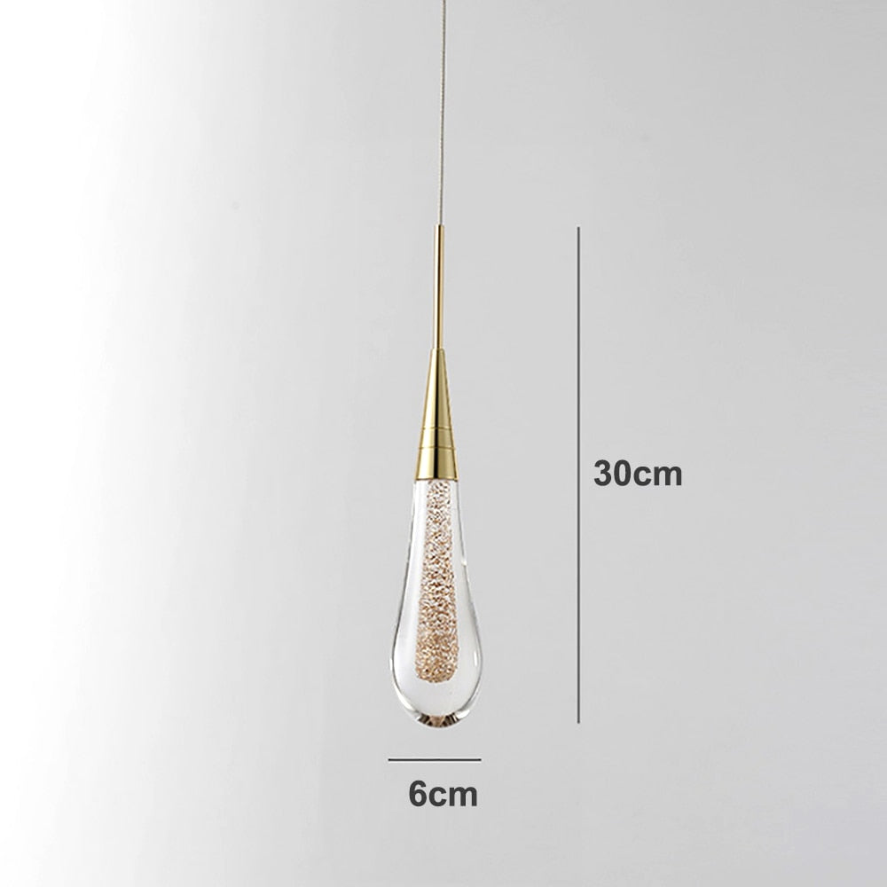 Lámpara colgante Aurora Glow Drop para espacios modernos | Fervei