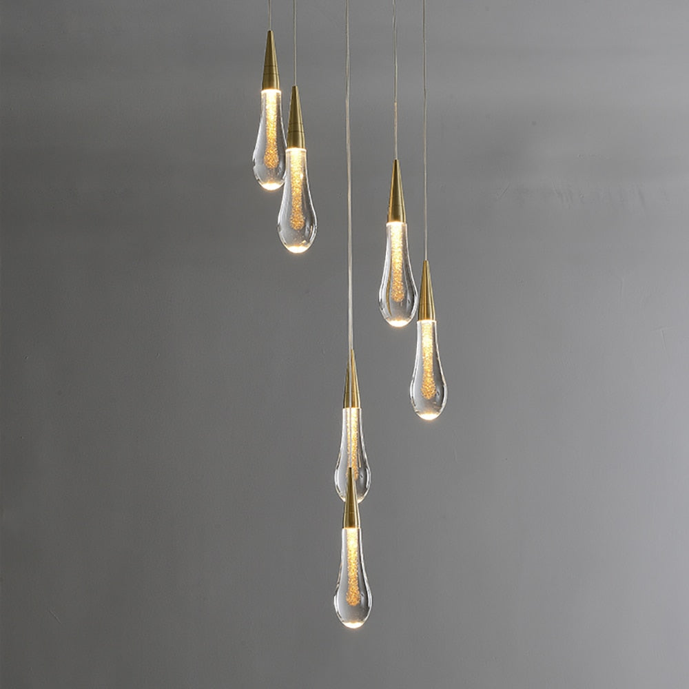 Lámpara colgante Aurora Glow Drop para espacios modernos | Fervei