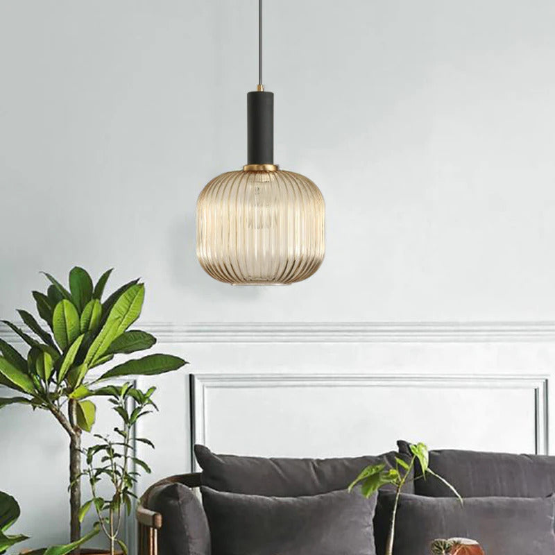 Larken | Vintage Stil Teksturerede Glasophængslamper
