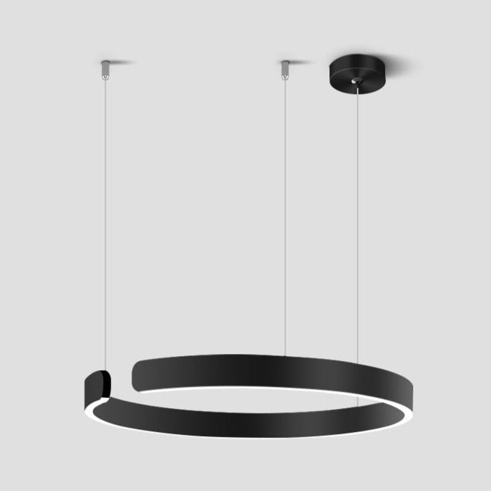 Luma Circle LED Lysekrone Metal Luksus Pendellampe