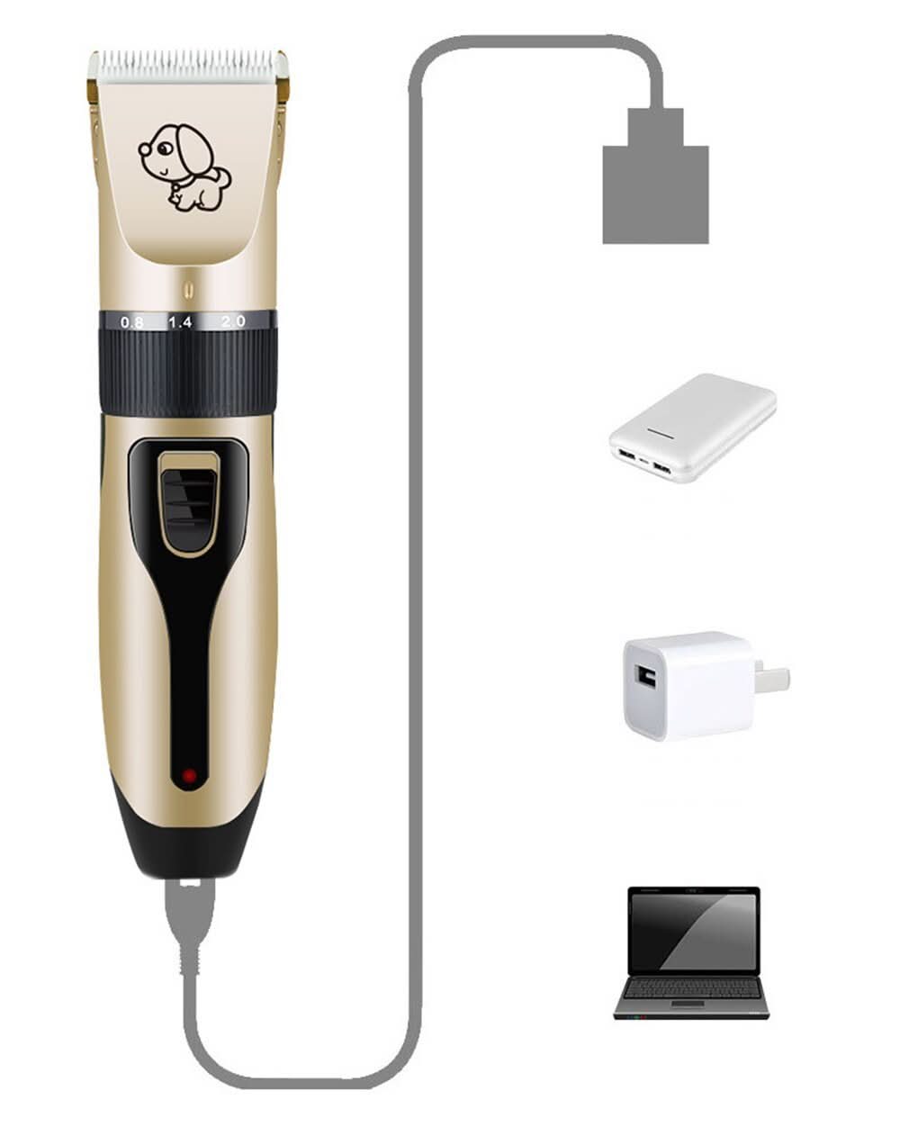 PawsPro Groomer: Professional Dog Trimmer With Brush for All Coat Types