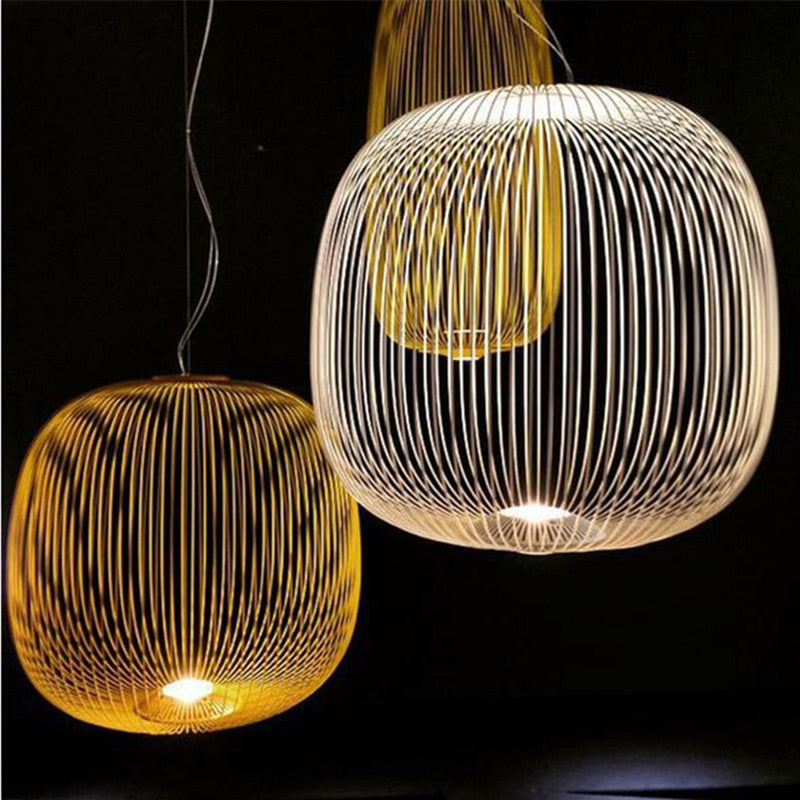 Suspension géométrique Spokes pour plafond, luminaire décoratif