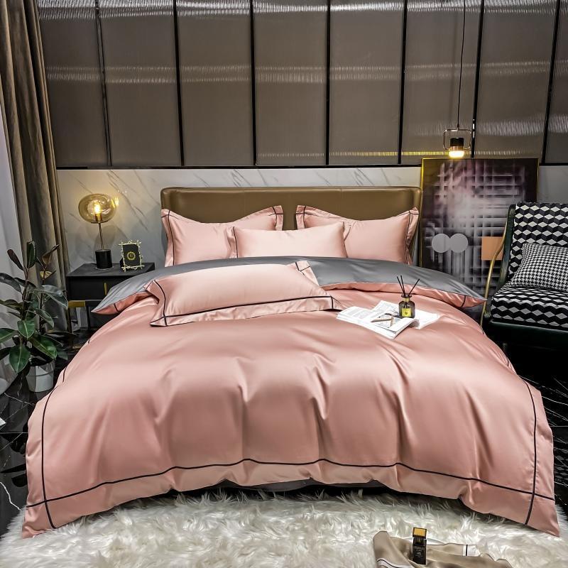 Kaelyn Egyptian Cotton Hotel Bedding Set With Trim Details