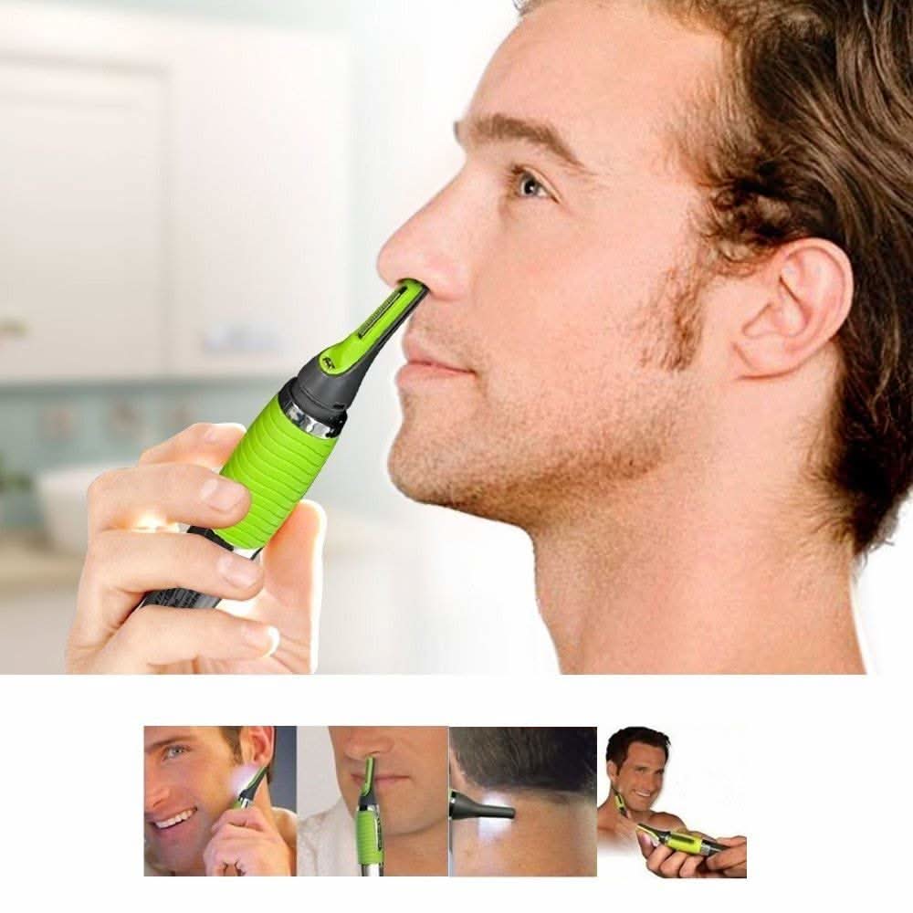 TrimNova Precise Nose and Ear Trimmer With LED Light for Gentle Hair Removal