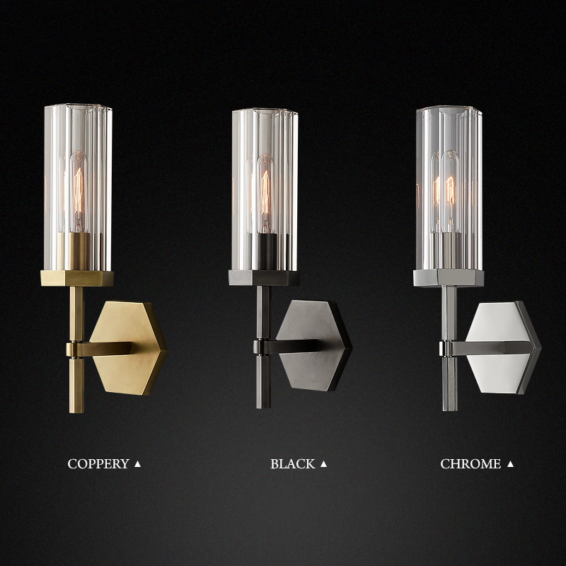 Elegantní LED nástěnné svítidlo AI Lerb s krystalovými stínidly do obývacích pokojů
