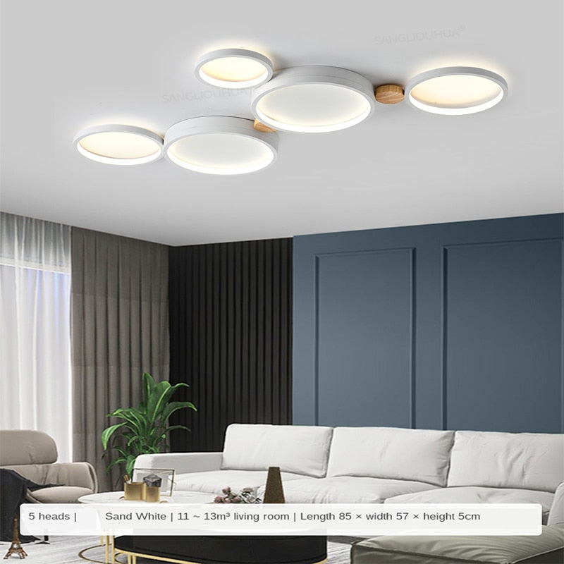LumaBubbles Moderner Kronleuchter mit Dreifarbiger LED-Beleuchtung
