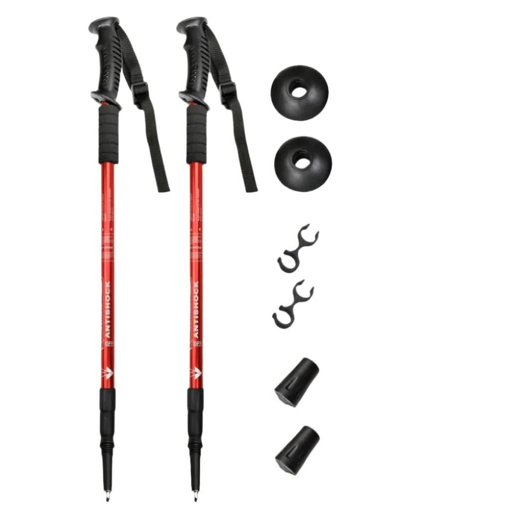 Aluminium Trekking Poles For Hikers With Lightweight Shock Absorbing Support