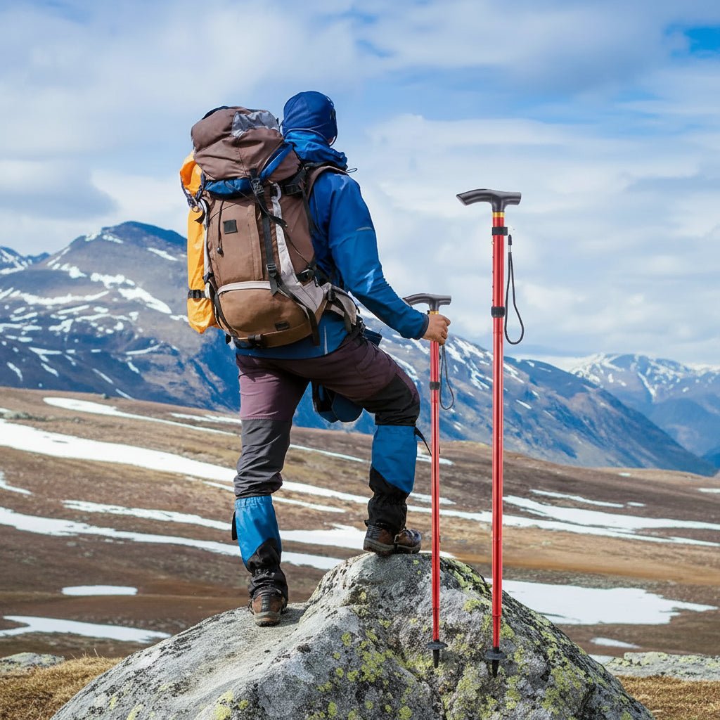 TrailNook Kompakter Teleskop-Faltwanderstock für Wandern und Reisen