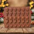FrostJoy Stampi Natalizi Antiaderenti per Dolci con Babbo Natale, Pupazzo di Neve e Albero
